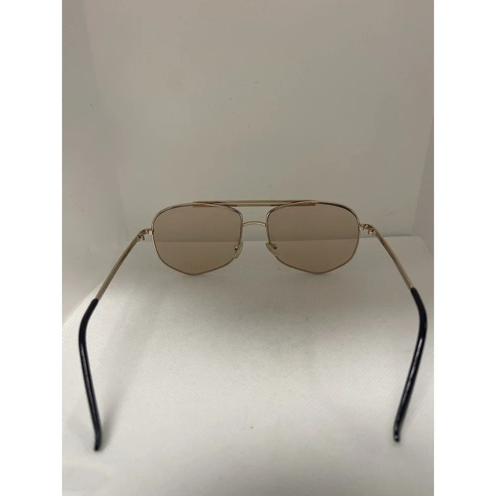 Sunglasses Gold Metal‎ Designer Fashion Frame Champagne Tone Gradient D17